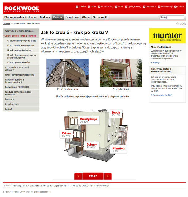 Strona korporacyjna Rockwool Polska